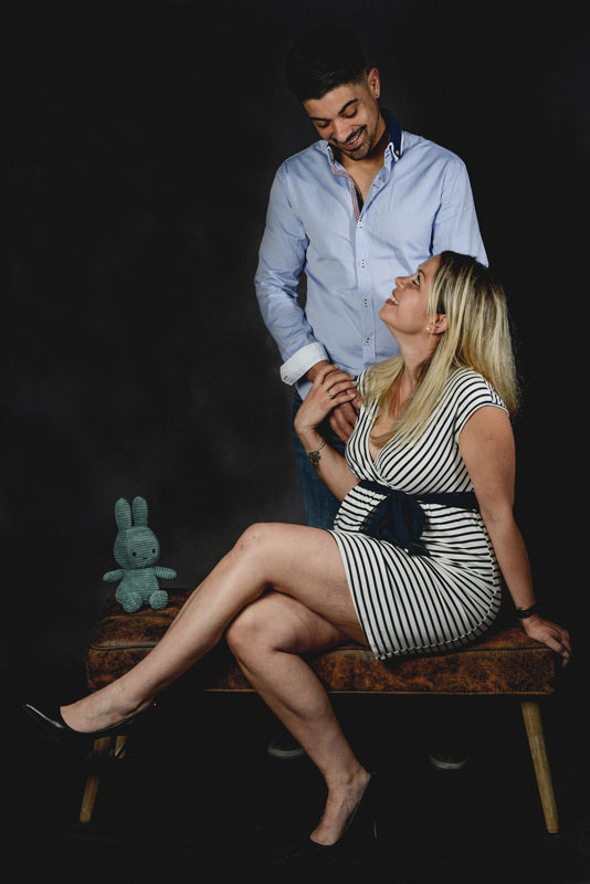 Shooting studio couple par Séb Mory photographe à Fribourg (Marly)